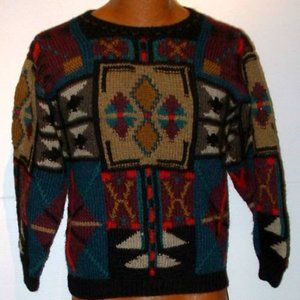 Men's S  Boston Traders wool hand knitted sweater